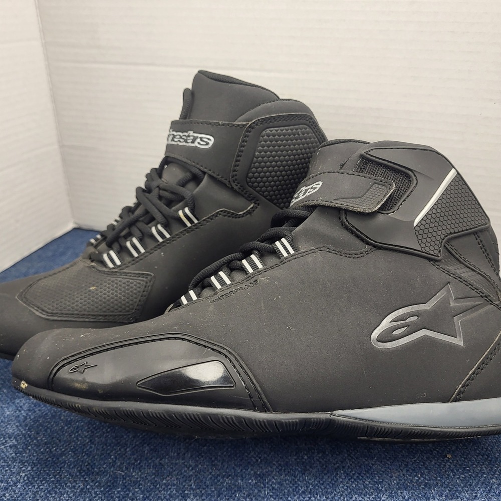 Alpinestars Sektor Waterproof Mens Motorcycle Riding Shoes Black 8.5